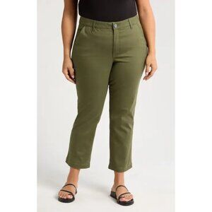 NWT Wit & Wisdom "Ab"solution High Rise Ankle Skimmer Jeans Size 18 Olive Green